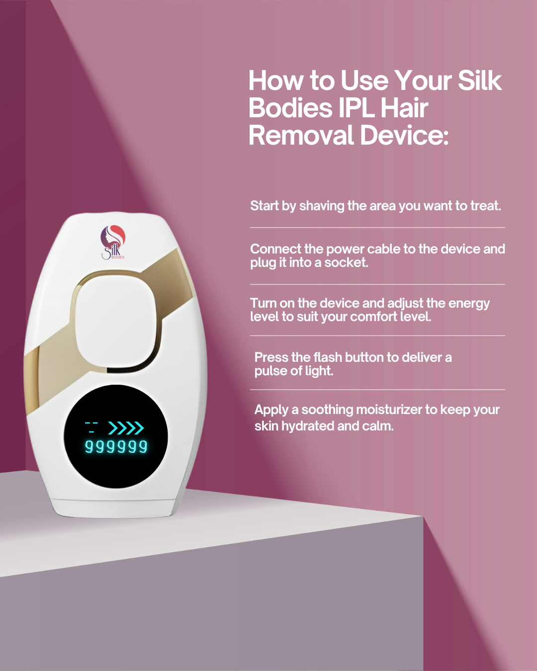 IPL Classic Laser Hair Removal Device (New Model)
