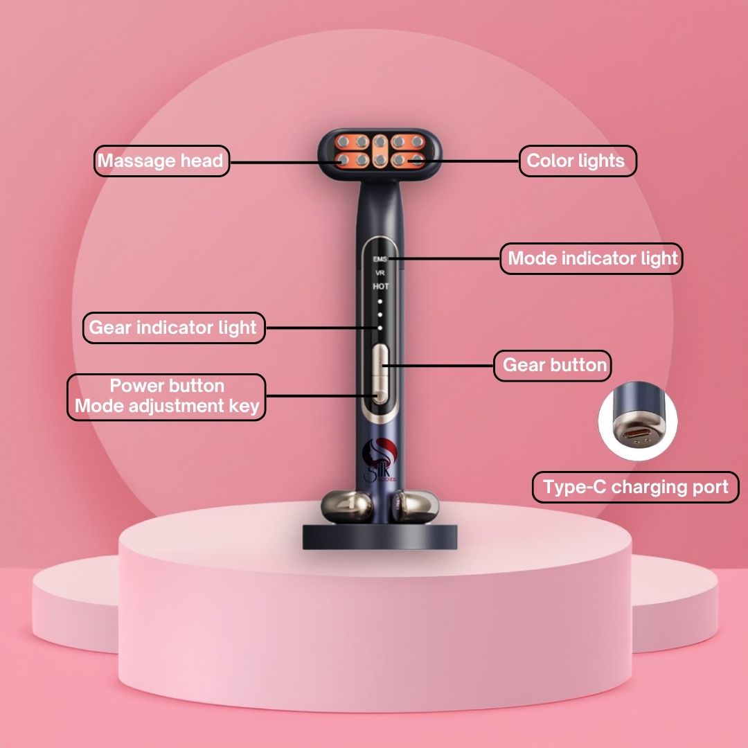 IPL Red light facial Wand and Eye massager