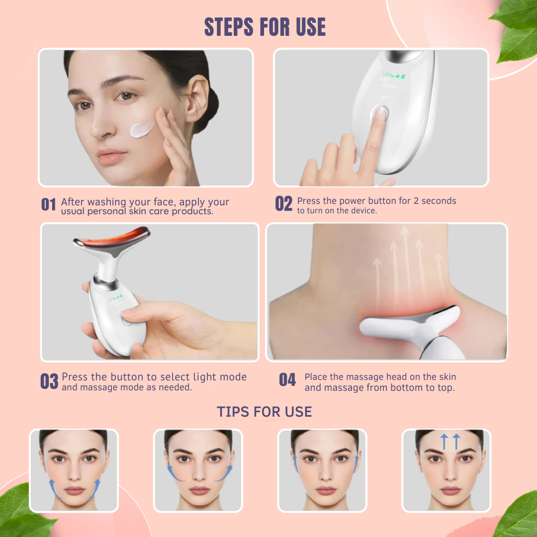 IPL light Neck and face lifting massager